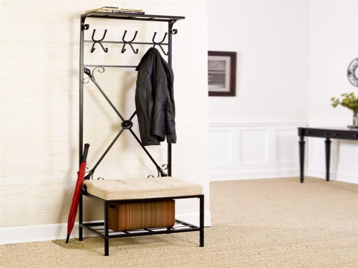 DIY Coat Rack Bench
 Benches for entryway entryway storage bench with coat