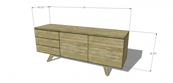 DIY Credenza Plans
 Free DIY Furniture Plans to Build an Mid Century Modern