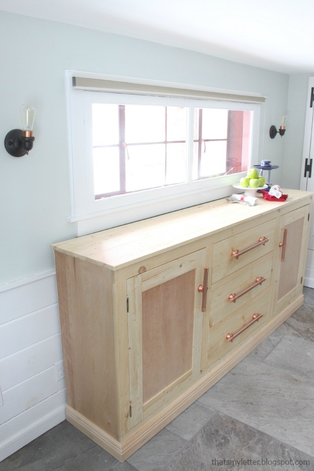 DIY Credenza Plans
 That s My Letter DIY Extra Long Sideboard
