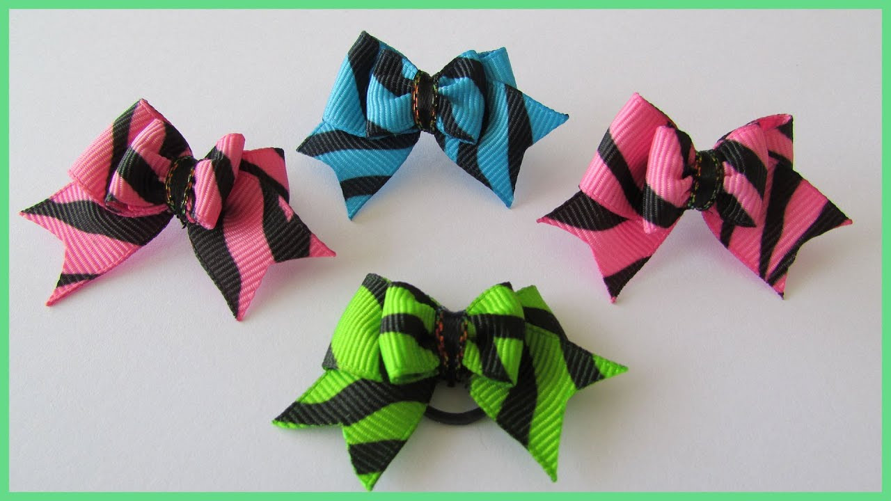 DIY Dog Bow
 How to make a Cheer Bow Tutorial with subtitles DIY
