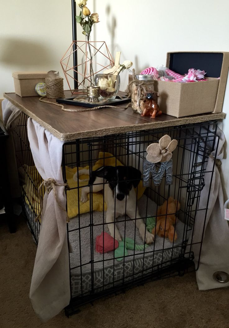 DIY Dog Cage Table
 Diy Dog Crate Table Top WoodWorking Projects & Plans