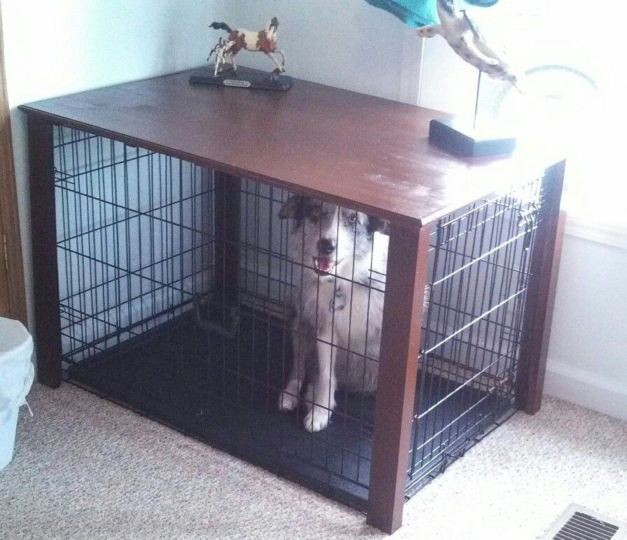 DIY Dog Cage Table
 Dog crate table DIY Success Craft a holic
