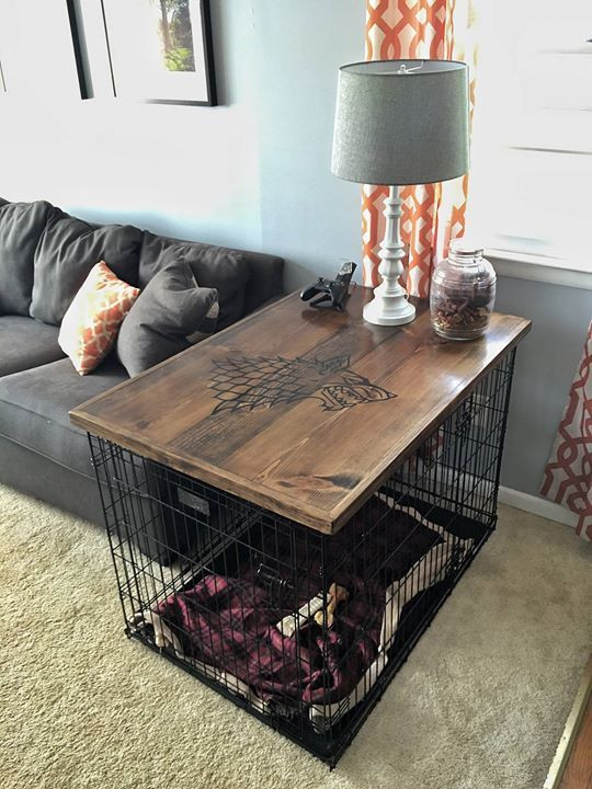 DIY Dog Crate Table
 Pin by Bobby Building on Behind the Scenes Diy Projects