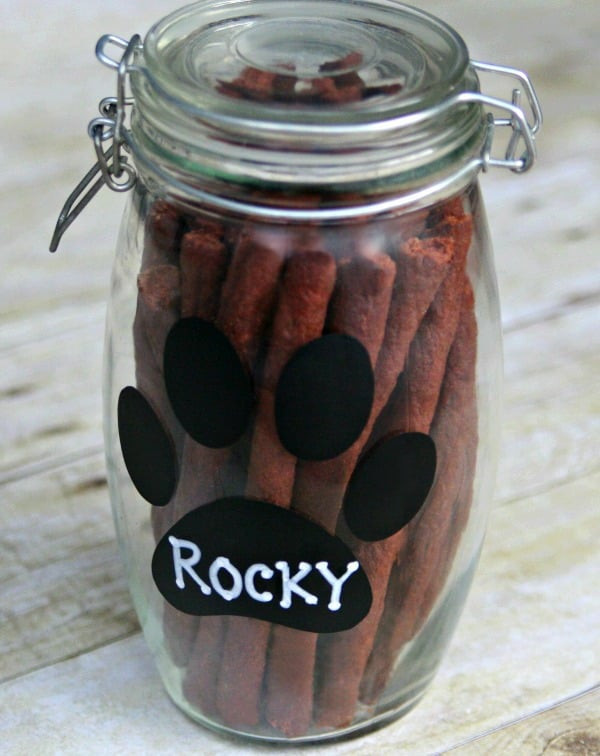 DIY Dog Treat Jar
 DIY Dog Treat Jar Happy Go Lucky