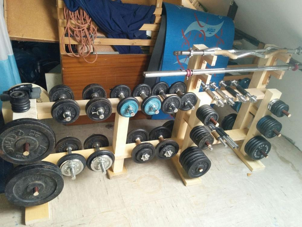 DIY Dumbbell Rack
 DIY weight and dumbbell rack Bodybuilding Forums