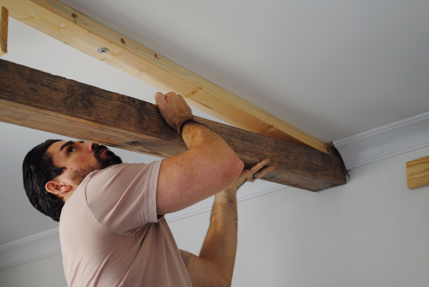 DIY Faux Wood Beams
 Faux Beams For Ceiling Diy