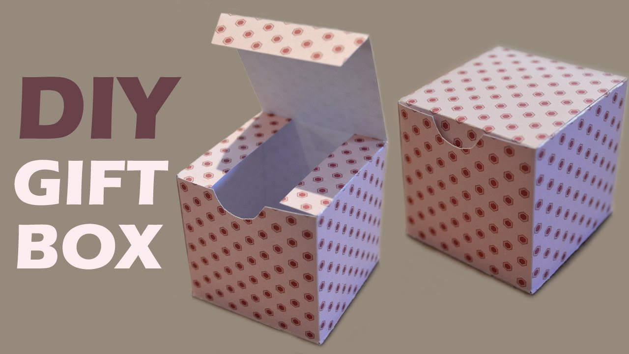 DIY Gift Box Template
 How to Make a Gift Box DIY Paper Box