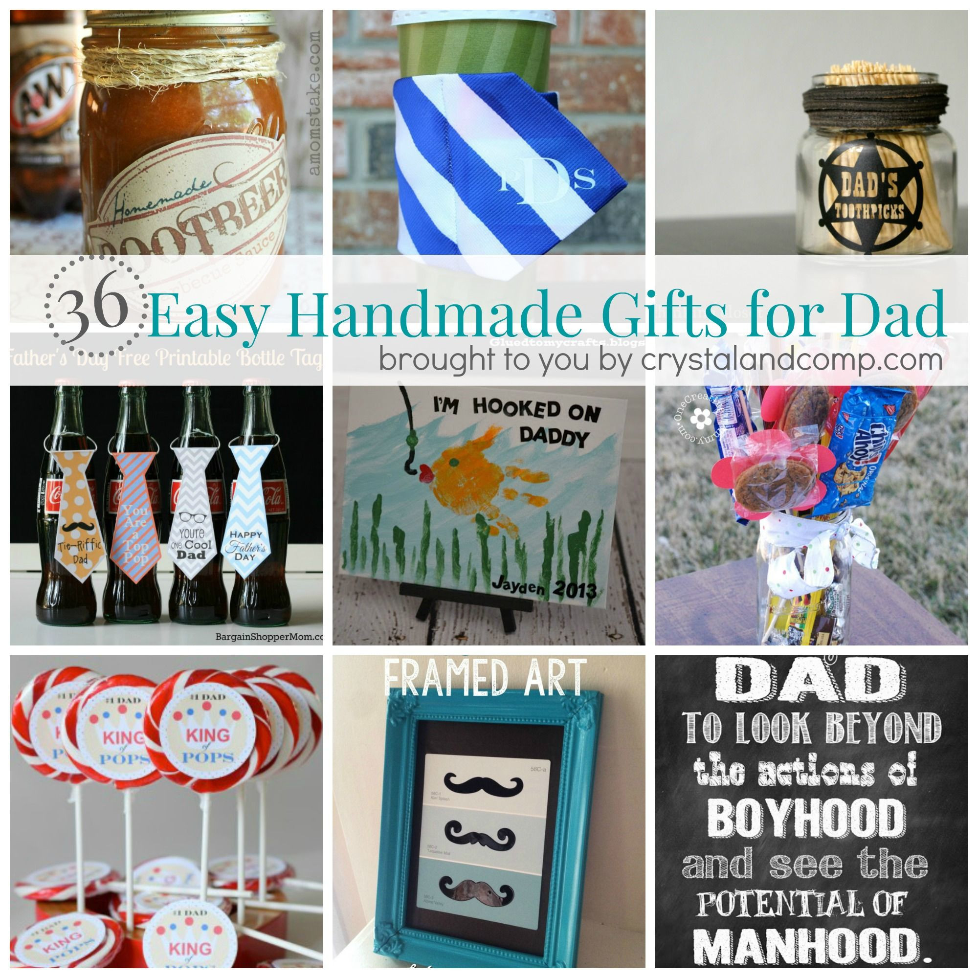 DIY Gifts For Your Dad
 36 Easy Handmade Gift Ideas for Dad
