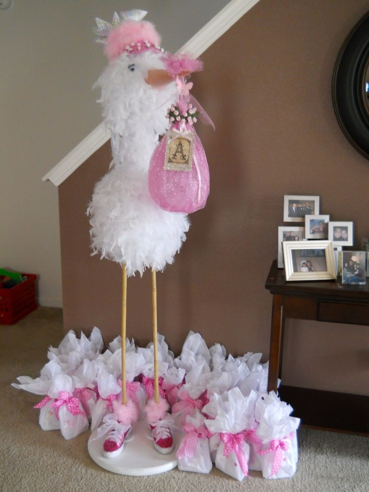 DIY Girl Baby Shower Decorations
 diy stork DIY stork for baby shower My Style