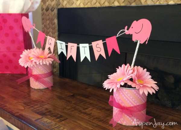 DIY Girl Baby Shower Ideas
 Pink Elephant Baby Shower Aspen Jay