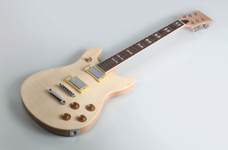 DIY Guitar Kits
 DIY Mahogany Flamed Maple Veneer Set In Electric Guitar Kit