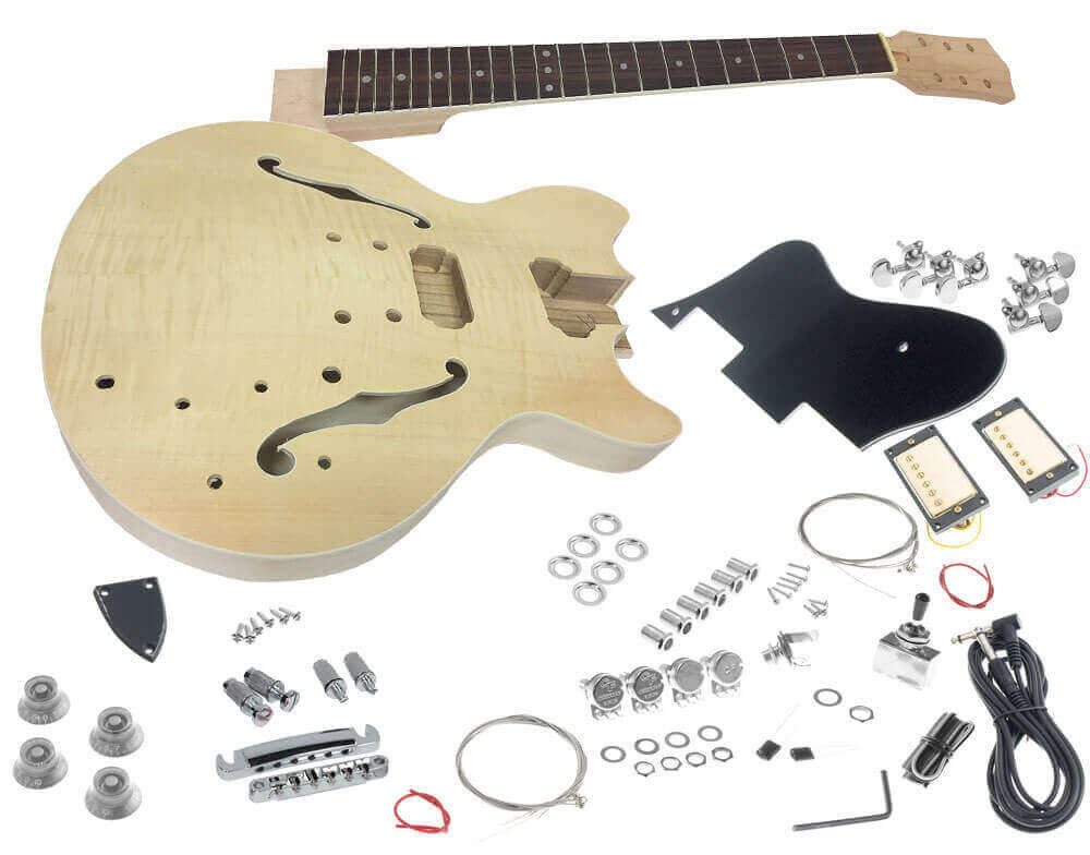 DIY Guitar Kits
 Solo ESK 35 DIY Electric Guitar Kit With Flame Maple Top