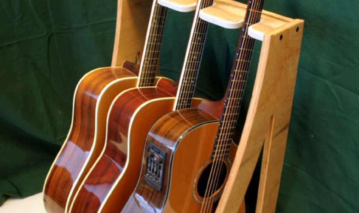 DIY Guitar Rack
 Build A Wooden Guitar Rack