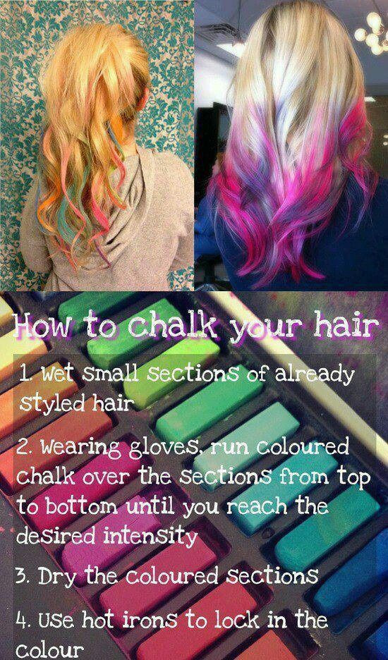 DIY Hair Chalking
 Pinstrosity 10 or more Thoughts on Hair Chalking