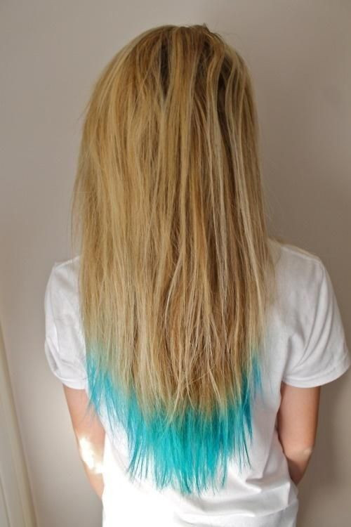 DIY Hair Color Tips
 Shop for cheap DIY turquoise ombre hair dye for gold long
