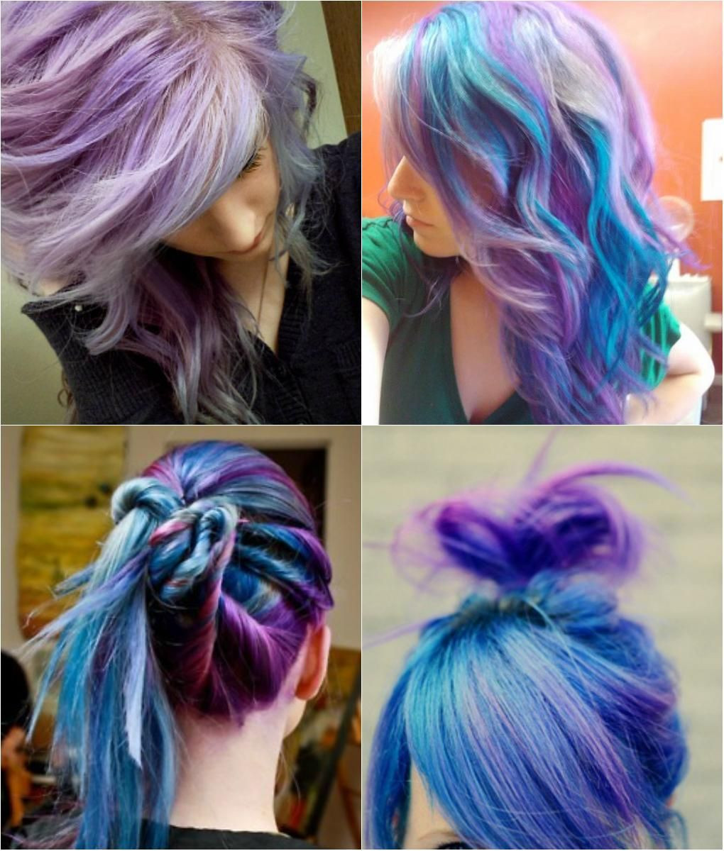 DIY Hair Color Tips
 Hair tips and ideas DIY Color Hair Blue and Violet