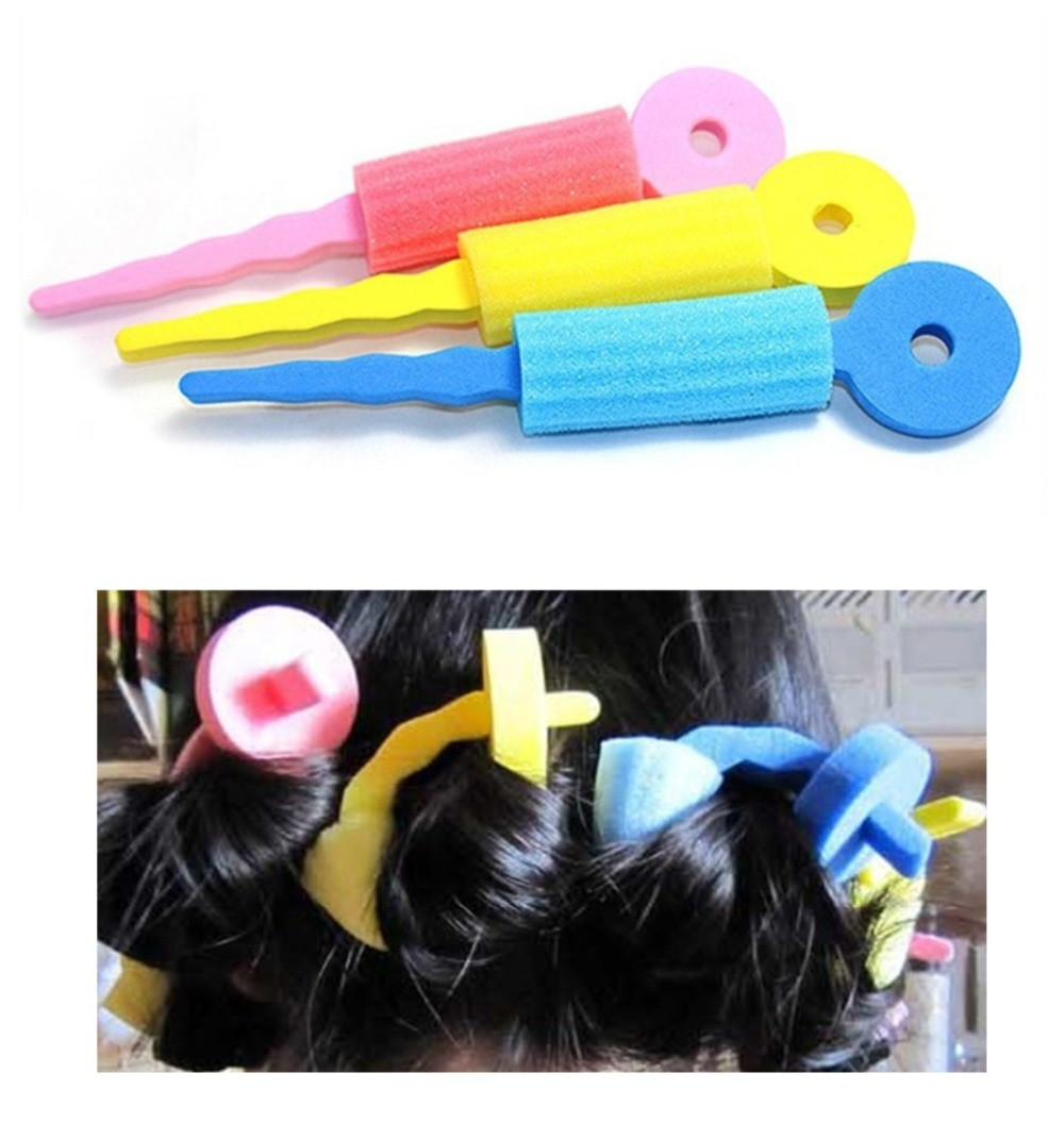 DIY Hair Sponge
 Sponge DIY Hair Rollers Curlers Twist Spiral Styling Tools