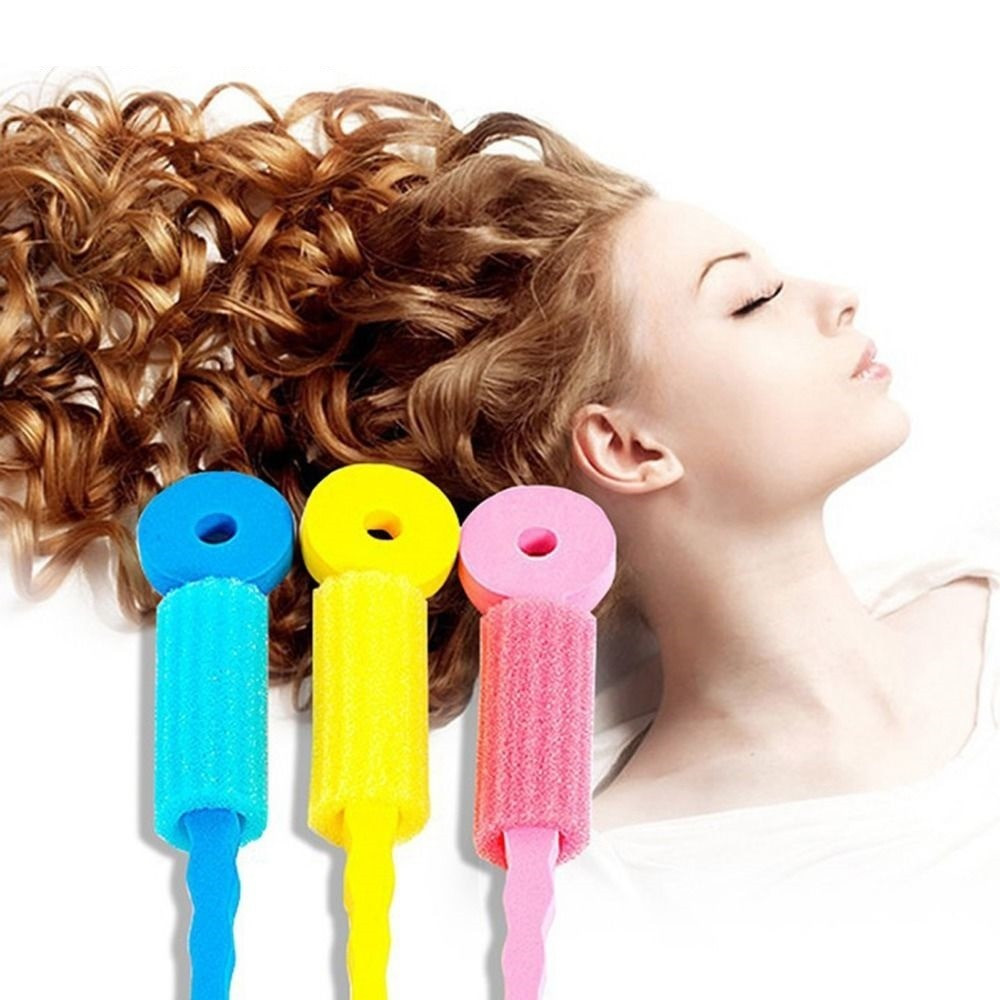 DIY Hair Sponge
 100Pcs Hair Care Magic Sponge Soft Foam Rollers Colorful