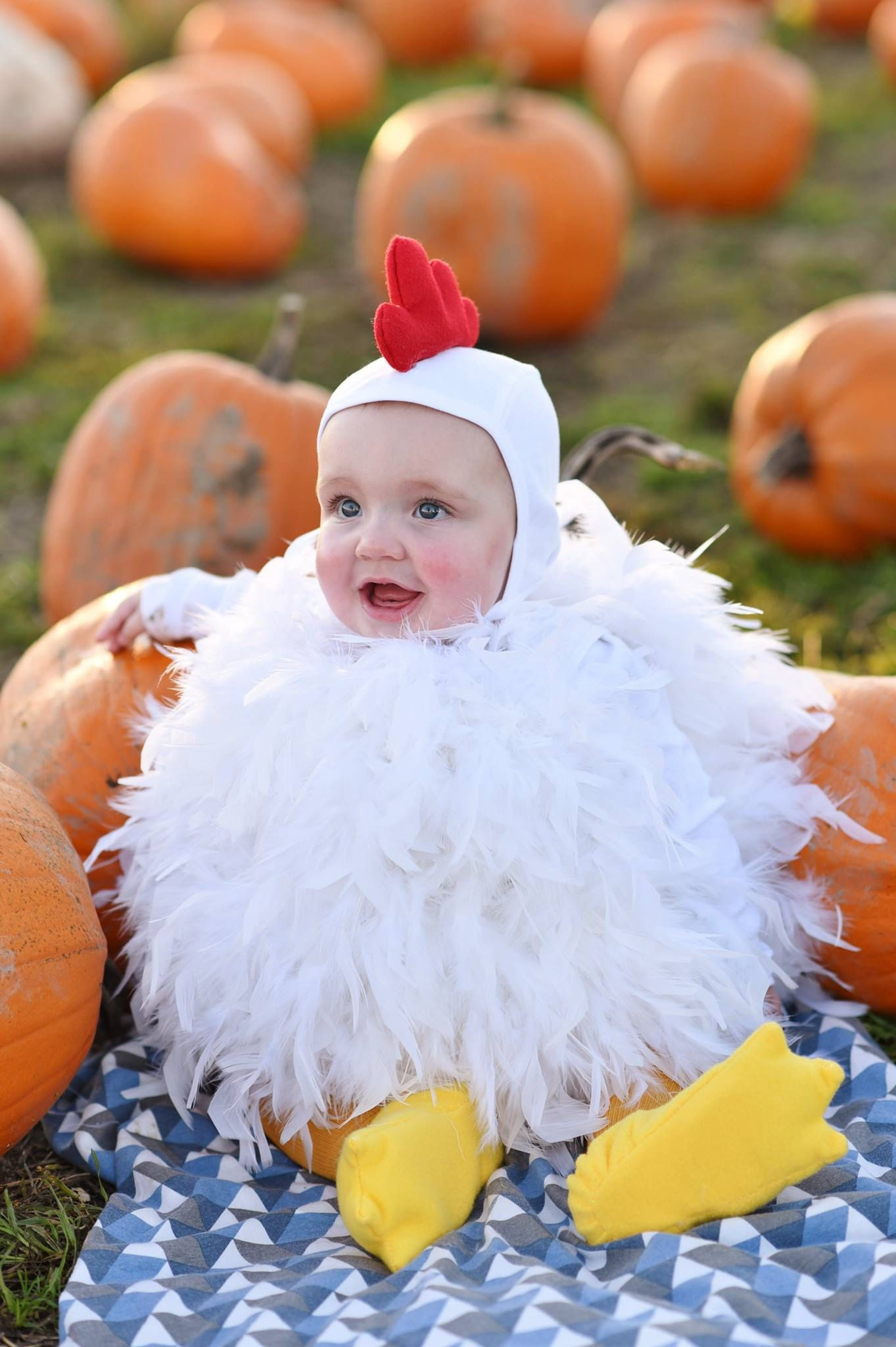 Diy Halloween Costumes For Baby
 DIY Baby Chicken Halloween Costume in 2019