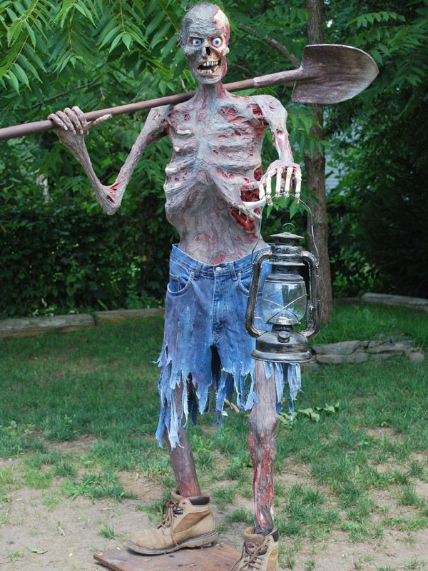 DIY Halloween Decorations Outdoor Scary
 Skeletons Outdoor Halloween Decorations