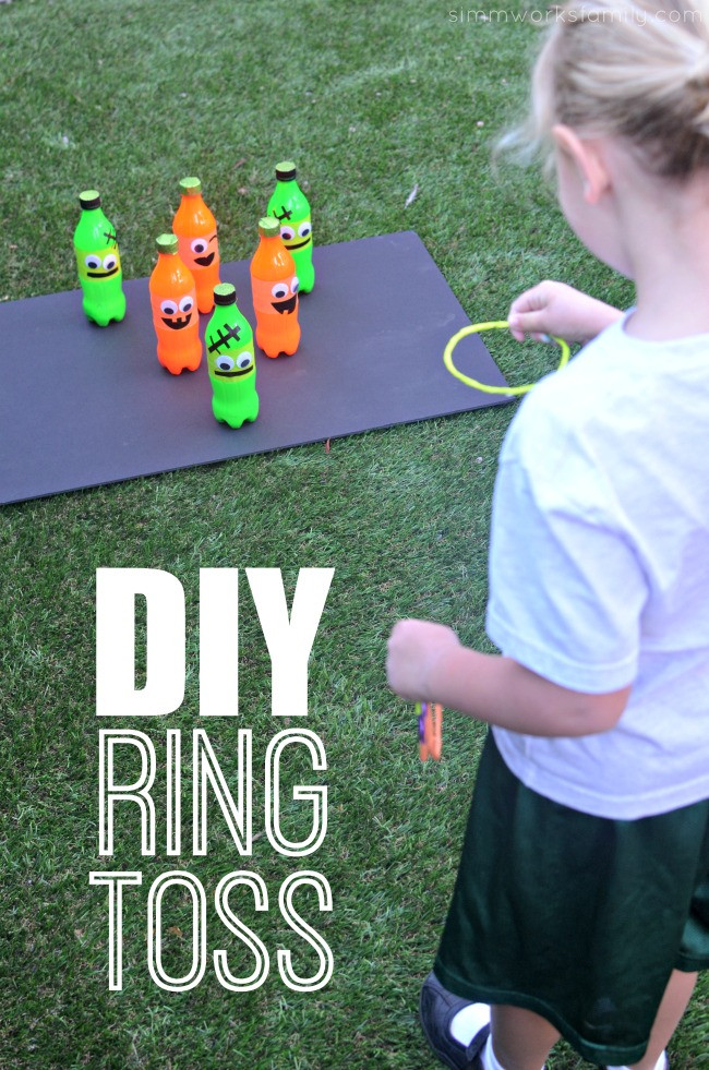DIY Halloween Games For Kids
 Fall Carnival Games DIY Ring Toss Game Idea A Crafty