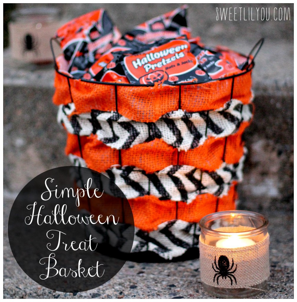 DIY Halloween Gifts
 Simple DIY Halloween Treat Basket sweet lil you