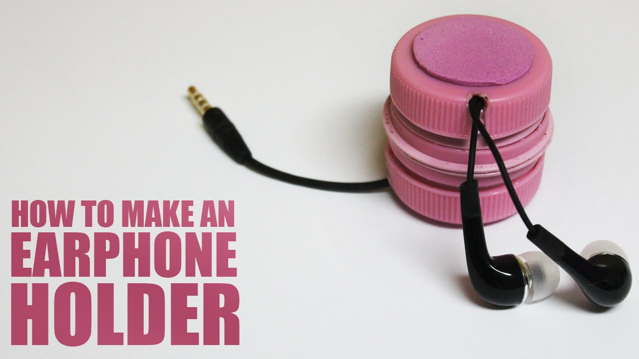 DIY Headphone Organizer
 How to make an earphone holder DIY earphones holder