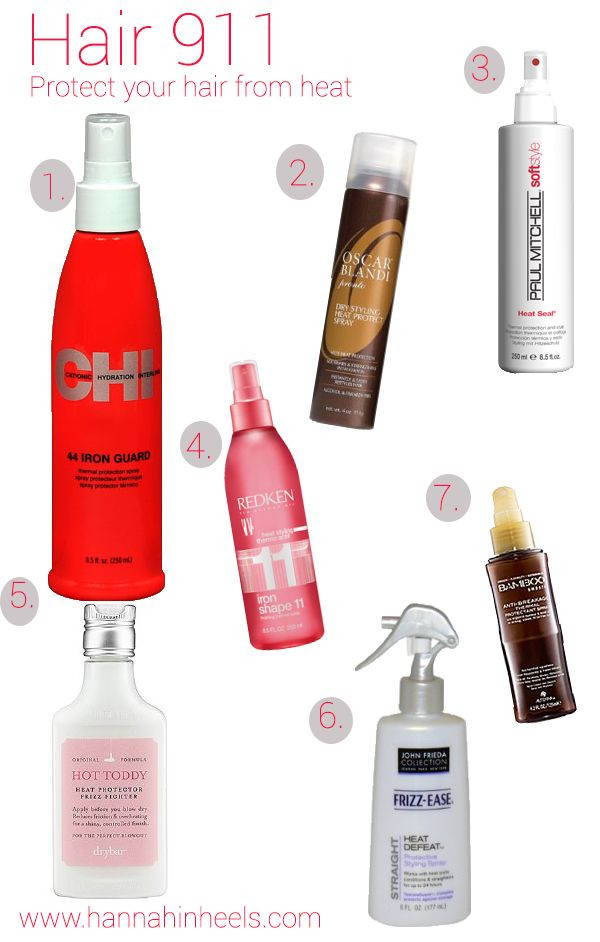 DIY Heat Protectant For Natural Hair
 The best heat protectant sprays via Hannahinheels