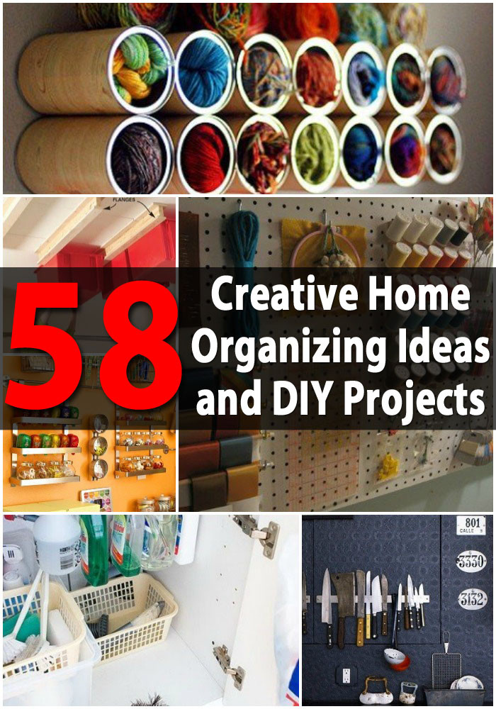 DIY Home Organizing Ideas
 Amazing World 60 Creative Home Organizing Ideas and DIY