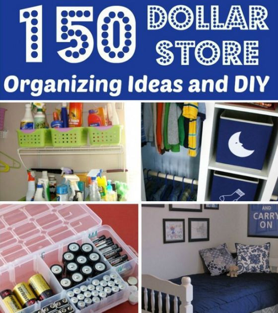 DIY Home Organizing Ideas
 Tons Dollar Store Organization and DIY Ideas