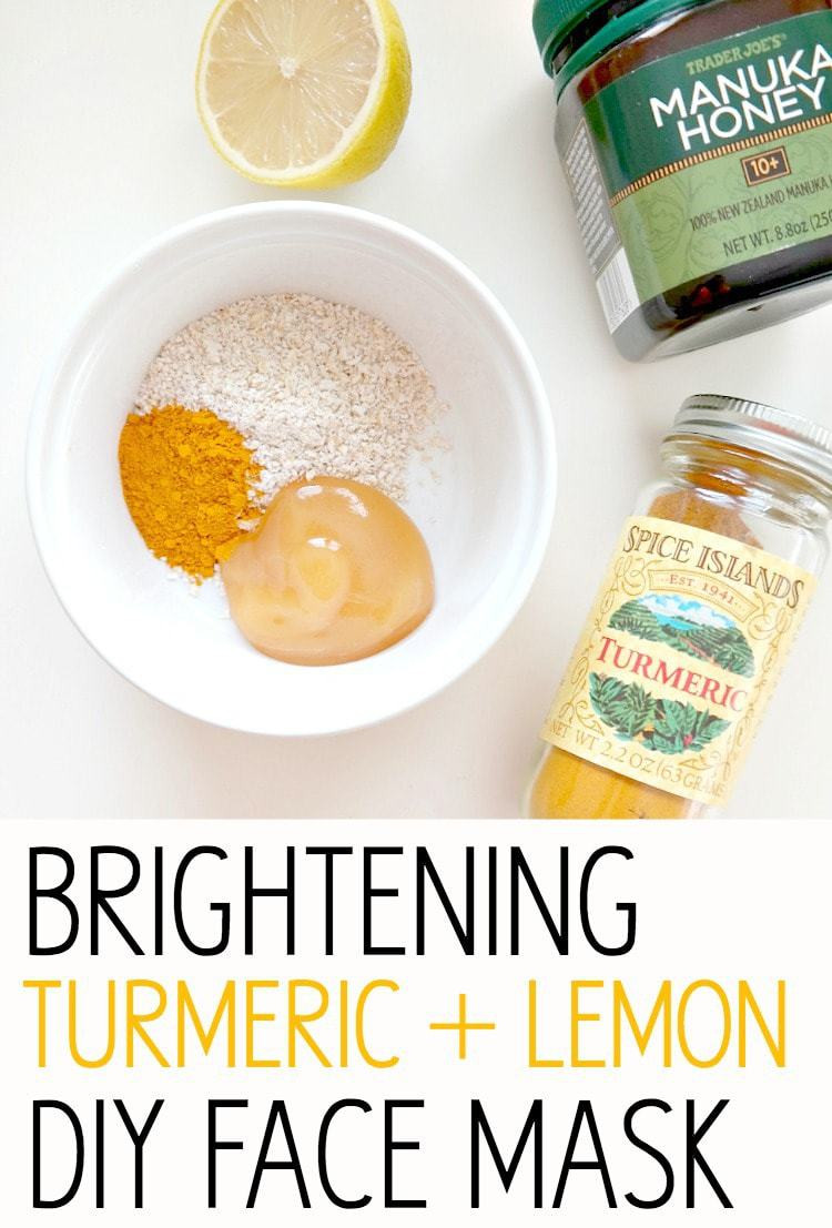 DIY Honey Face Mask
 Glowing Skin Series Brightening Turmeric Lemon DIY Face