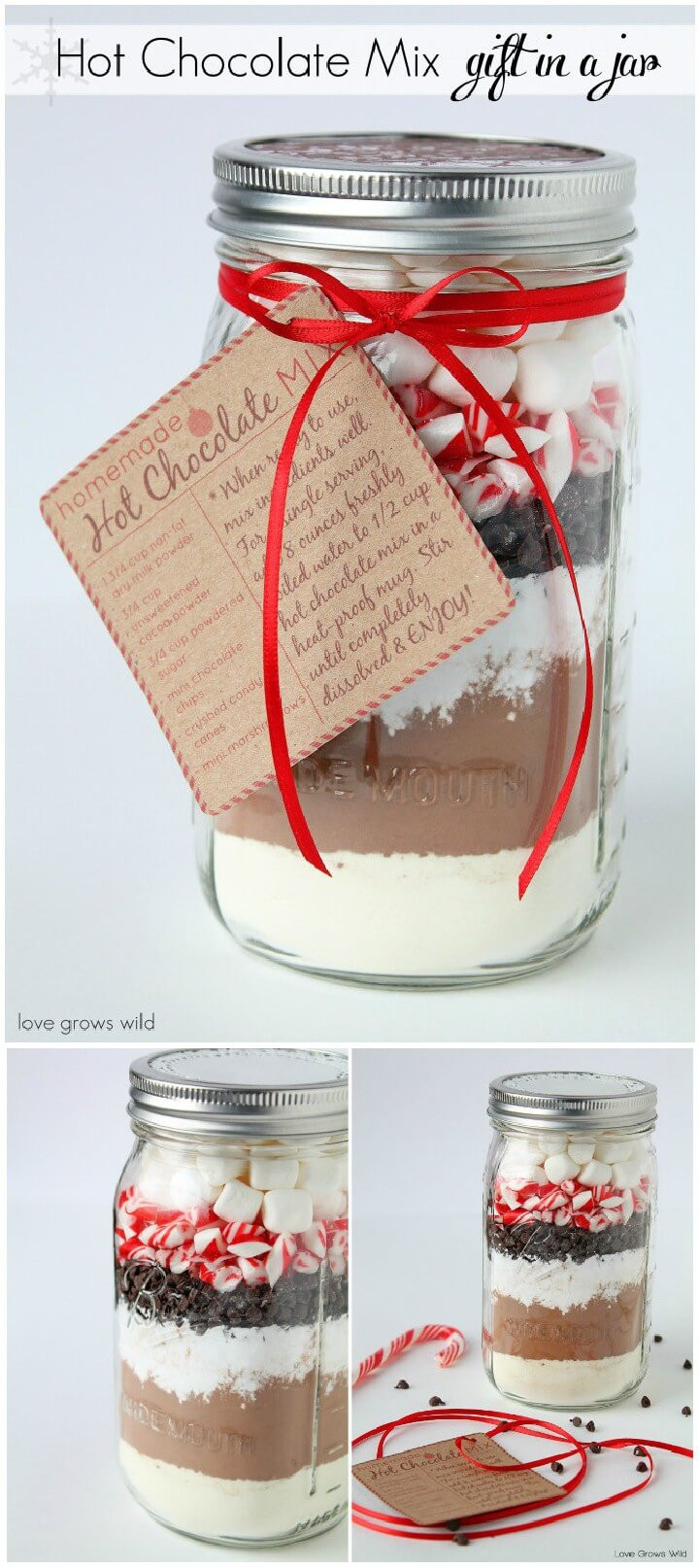 DIY Hot Chocolate Mix Gift
 160 DIY Mason Jar Crafts and Gift Ideas ⋆ DIY Crafts