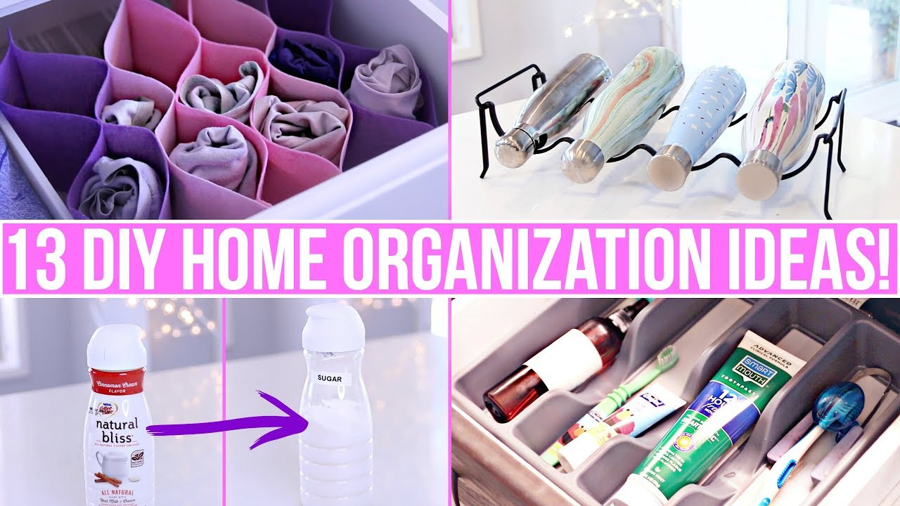 DIY House Organization
 13 CLEVER DIY HOME ORGANIZATION IDEAS