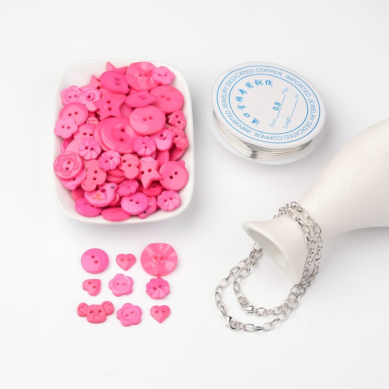 DIY Jewellery Kit
 1Set DIY Jewelry Kit Button Bracelet Making Acrylic