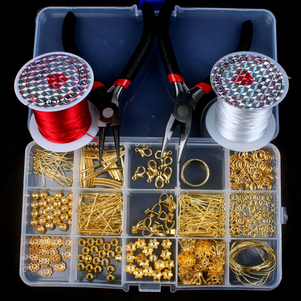DIY Jewellery Kit
 DIY Jewelry Making Starter Kits Pliers Findings Charm Bead