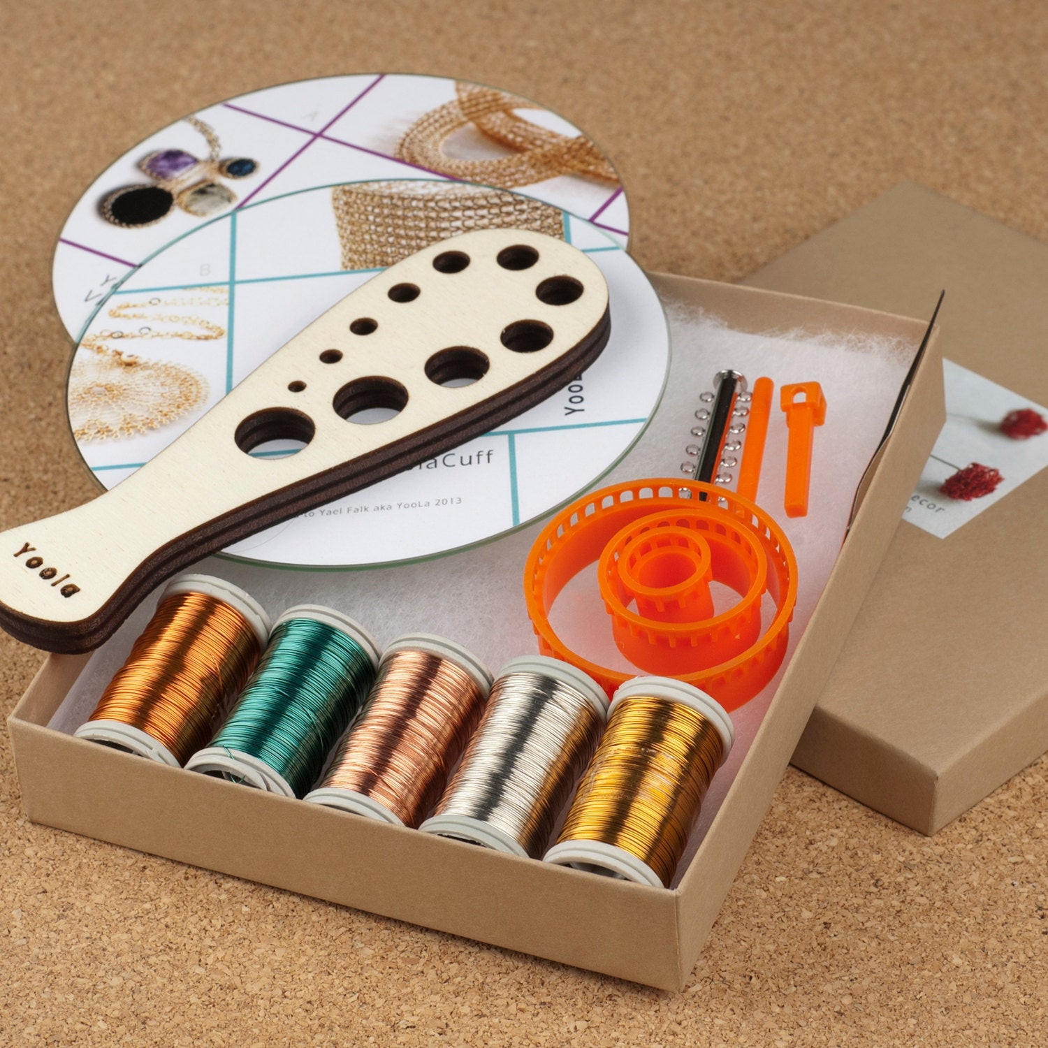 DIY Jewellery Kit
 DIY jewelry kit Beginners wire crochet kit 4 VIDEO by Yoola