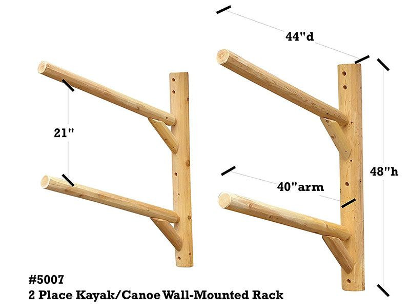 DIY Kayak Wall Rack
 2 Place Kayak Canoe Rack Wall Mount in 2019 Kayak rack