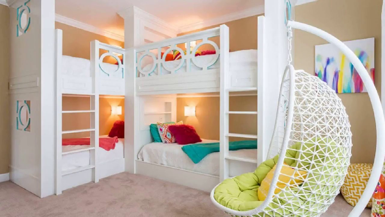 DIY Kids Bedroom Ideas
 40 Bunk Bed Ideas DIY For Kids Fort With Slide Desk For