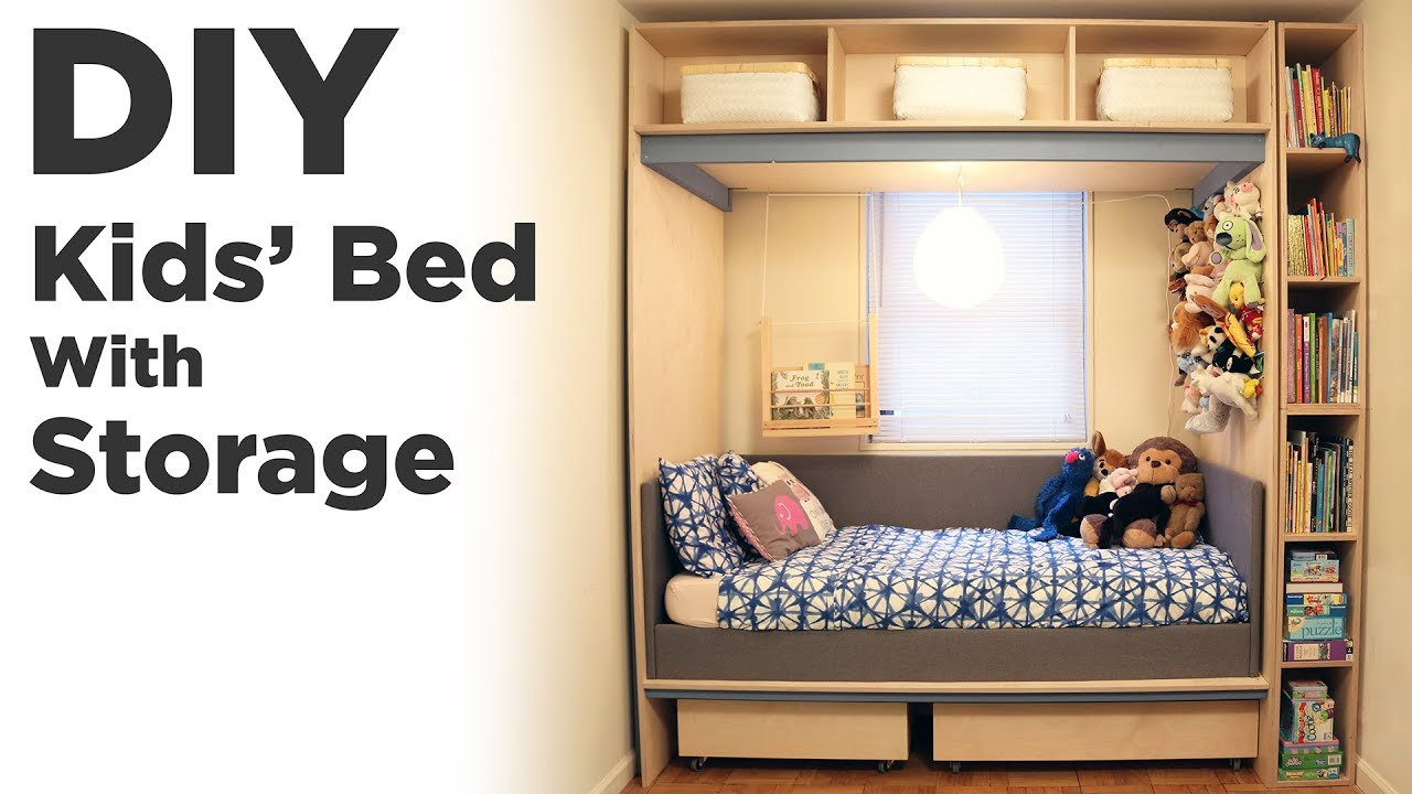 DIY Kids Bedroom Ideas
 DIY Kids Bed with Storage