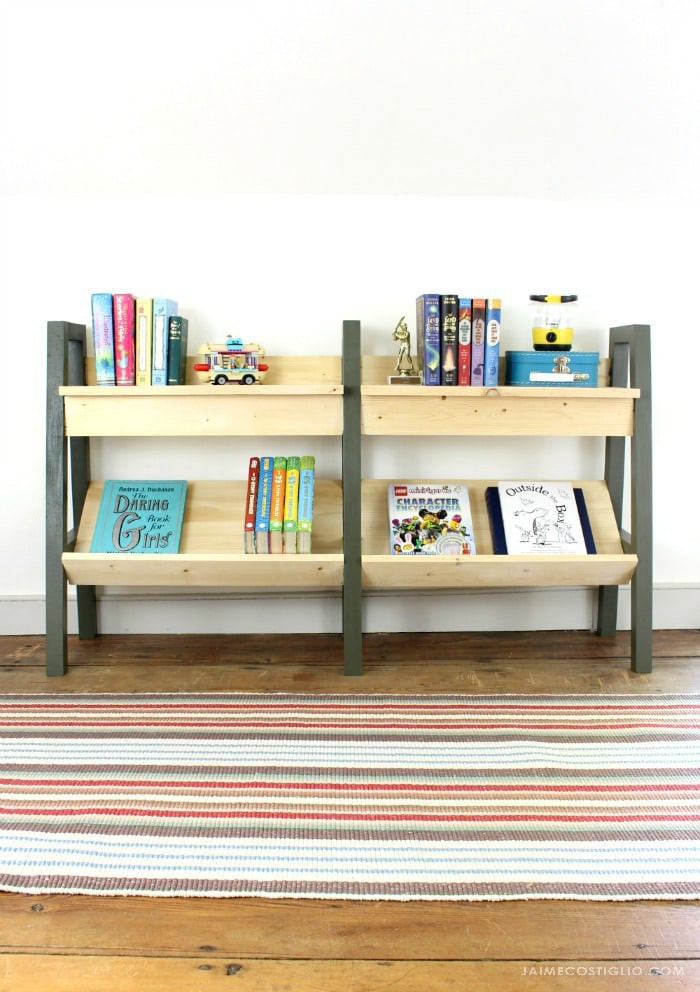 DIY Kids Bookcase
 DIY Midcentury Modern Bookshelf Jaime Costiglio