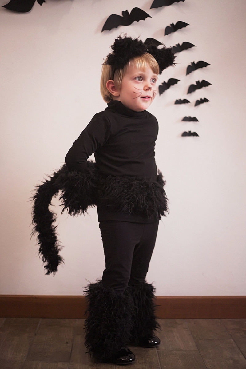 DIY Kids Cat Costumes
 Halloween kids costumes black cat part I Fannice Kids