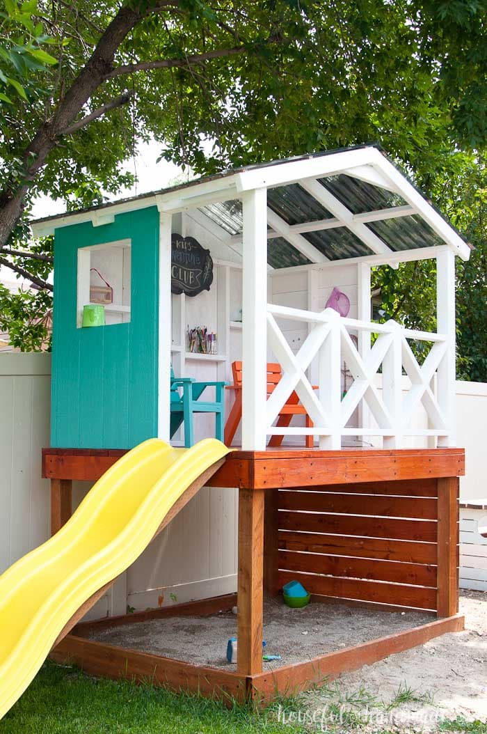 DIY Kids Clubhouse
 Our DIY Playhouse The Roof a Houseful of Handmade