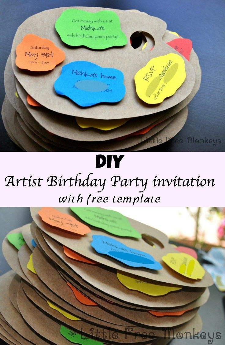 DIY Kids Painting Party
 DIY Kids Art Party Colorful Food and Decor