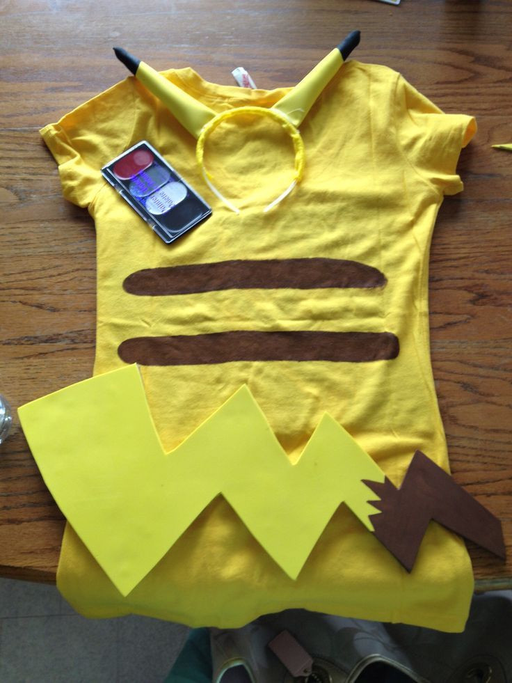 Diy Kids Pikachu Costume
 Pikachu Halloween costume DIY Homemade in 2019