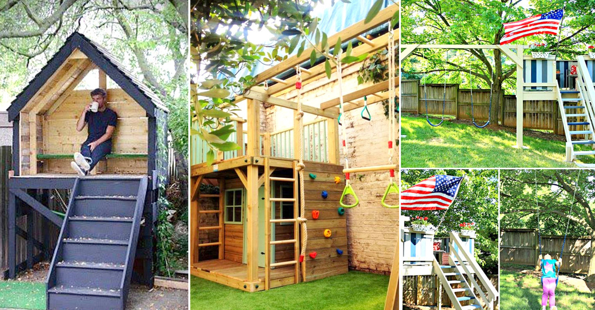 DIY Kids Playhouse
 15 Awesome Kids Wooden Playhouses For Your Yard