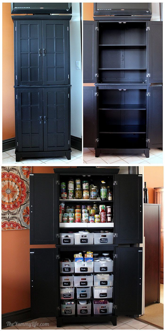 DIY Kitchen Pantry Cabinet Plans
 Instant DIY Pantry Cabinet An easy kitchen storage
