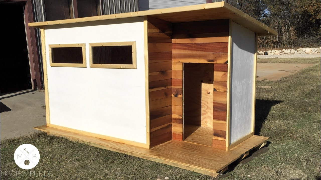 DIY Large Dog House
 Build a Modern Dog House Modern Builds