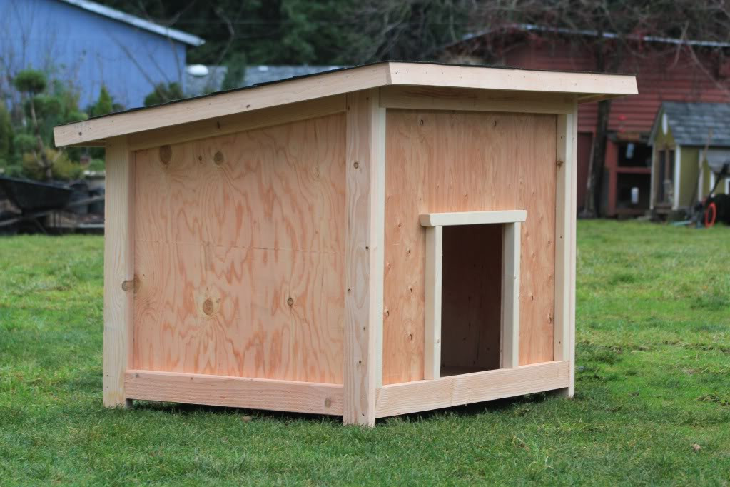 DIY Large Dog House
 Wood Dog House Plans Blueprints PDF DIY Download
