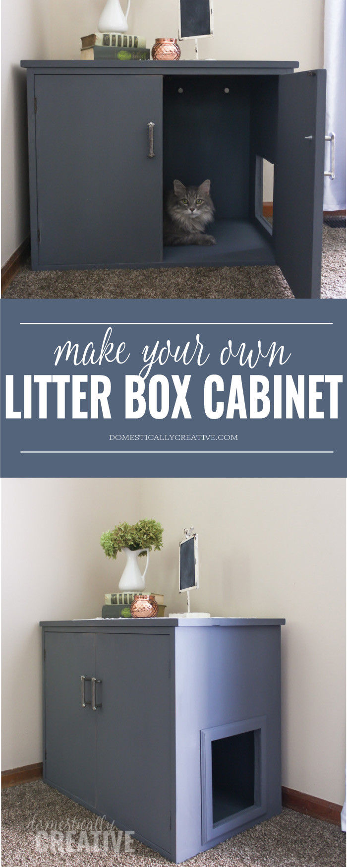 DIY Litter Box Cabinet
 DIY Litter Box Cabinet