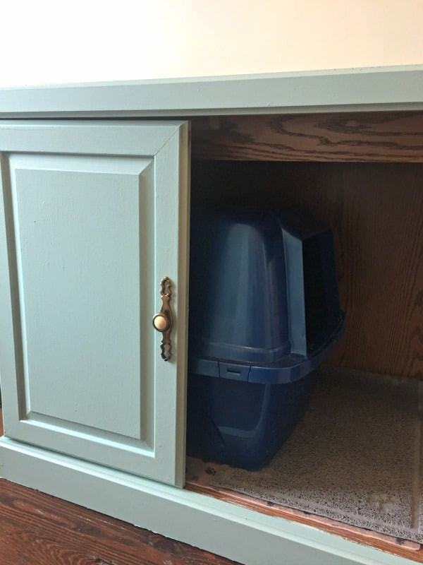 DIY Litter Box Cabinet
 Old Cabinet to Cat Litter Box Furniture WOW Hide a Litter Box Tutorial
